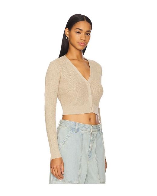 Enza Costa Multicolor Cropped V Neck Cardigan