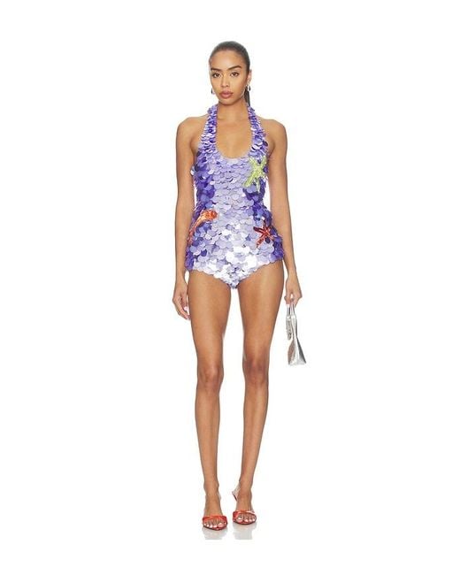 retroféte Multicolor Isabele Embroidered Romper