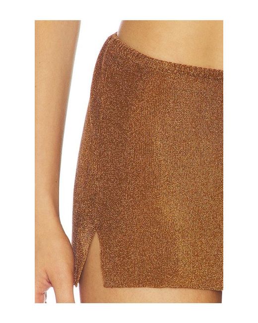 GUIZIO Brown X Revolve Jewels Skirt