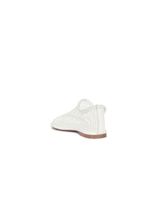 Steve Madden White Mino Flat