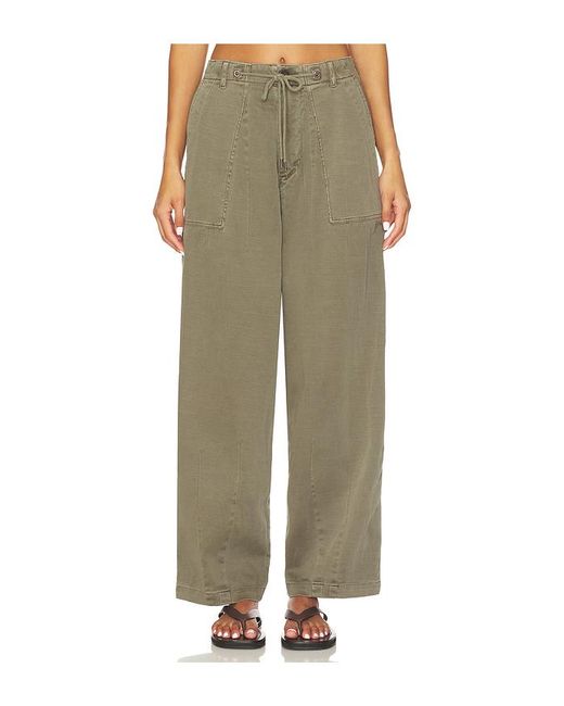James Perse Green Oversized Military Pant