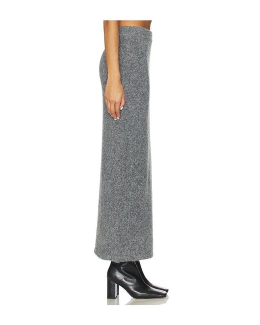 Line & Dot Gray Sonora Sweater Skirt