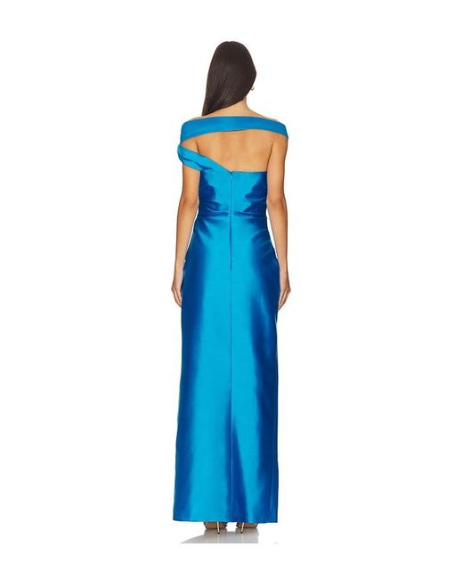 Rachel Gilbert Blue Bailey Gown