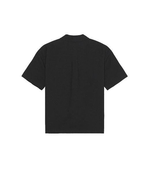 メンズ FRAME Waffle Textured Shirt Black