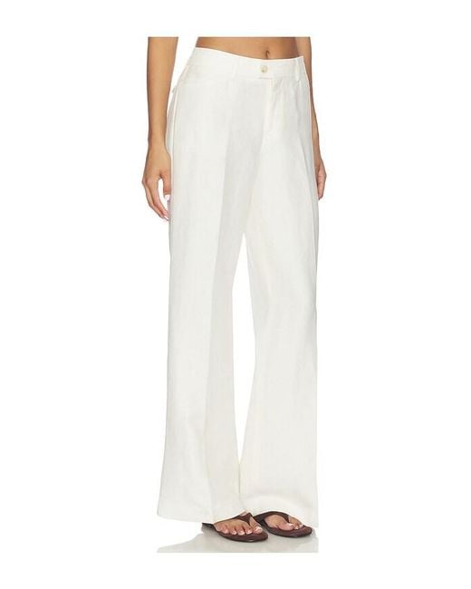Closed White Flared Linen Pants