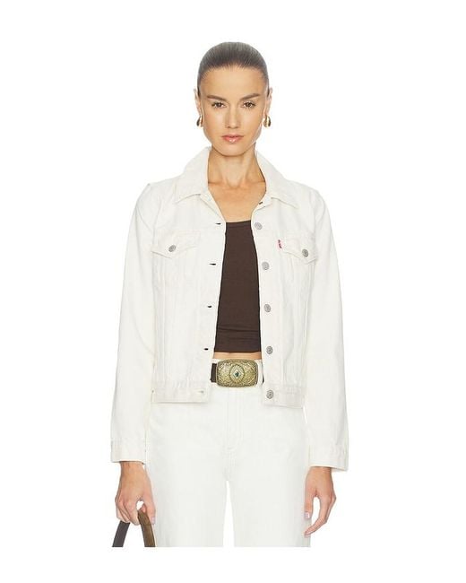 Levi's White Original Trucker