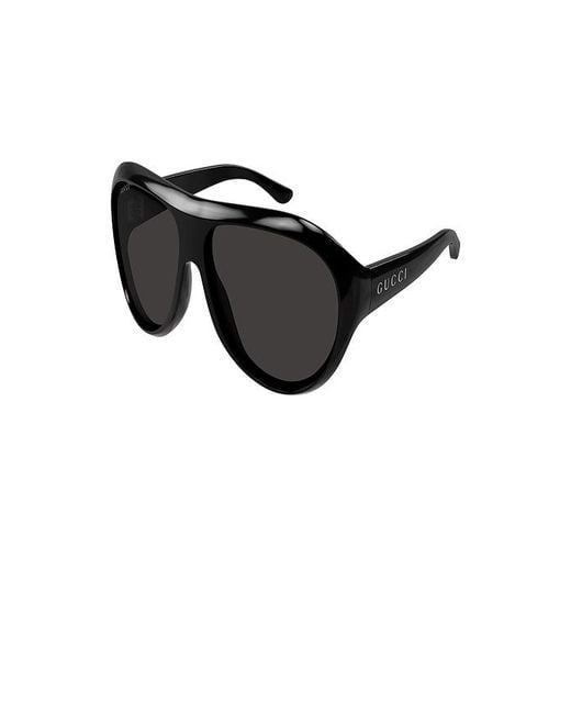 Gucci Black Sonnenbrille Round