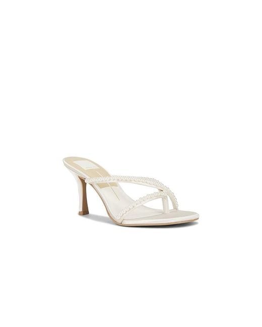 Dolce Vita White Liano Pearl Heel