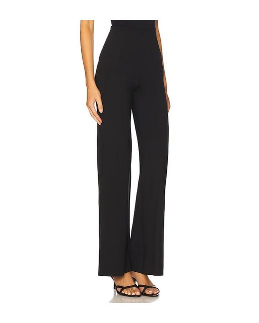 Commando Black Neoprene Wide Leg Pant