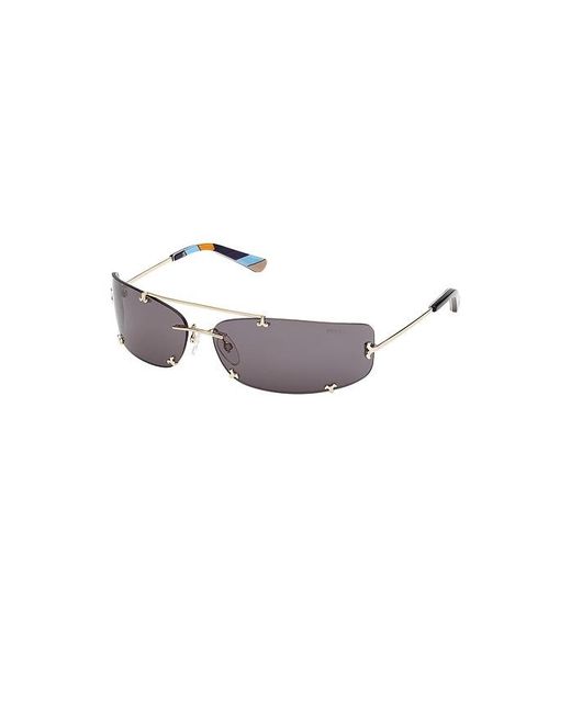 Emilio Pucci Multicolor Rectangular Sunglasses