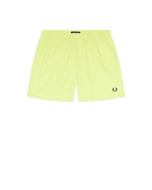 Fred Perry Yellow Swim Short for men