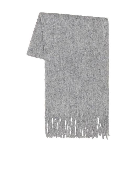 ÉCHARPE COZY SOLID en Grey. Hat Attack en coloris Black