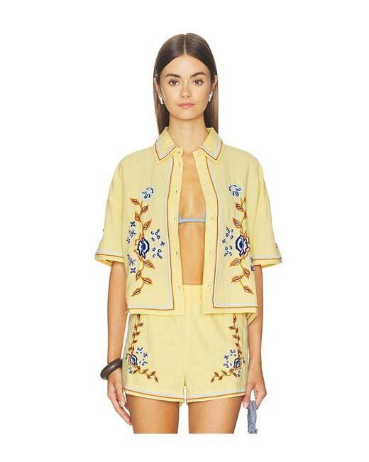 Cleobella Yellow Wynona Top