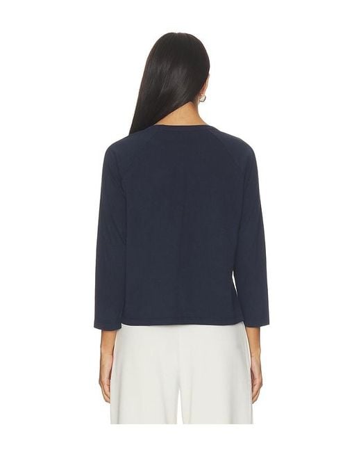 Leset Blue Margo Baseball Tee
