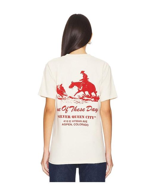 One Of These Days White X Fwrd Queen City Tee for men