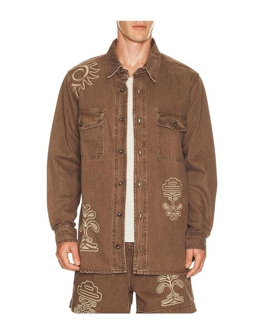 Agua Bendita Brown Ethan Shirt for men
