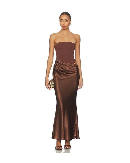 ALL THE WAYS Brown Carrie Maxi Dress