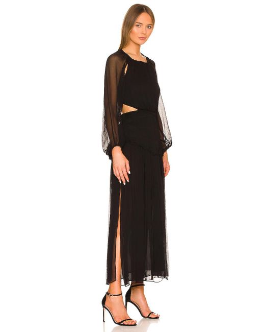 Shona Joy Safira Midi Dress in Black | Lyst