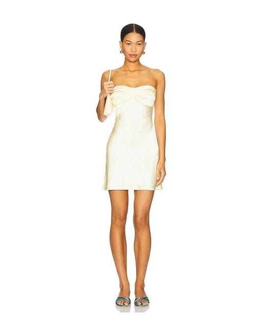 MORE TO COME White Paloma Strapless Dress