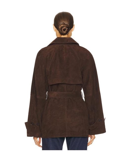 L'academie Brown 'Academie Elae Suede Jacket