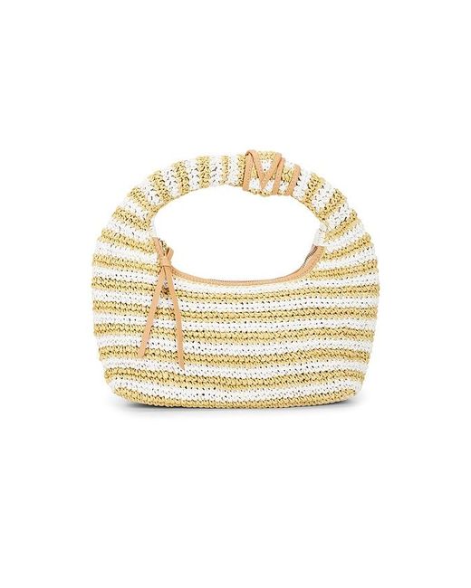 BTB Los Angeles Metallic Maeve Striped Hobo Bag