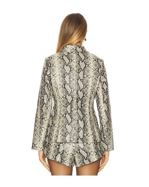 BLOUSON PYTHON en Grey Line & Dot en coloris Multicolor