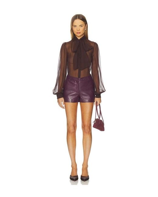retroféte Purple Halsi Top