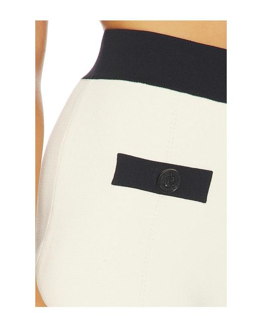 L'Agence Black 'Agence Lumi Trim Knit Micro Short