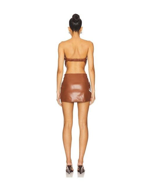 superdown Brown Danikah Skirt Set