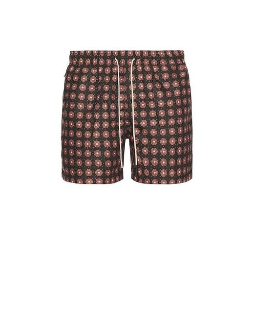 Oas Multicolor Coffee Lumo Swim Shorts for men