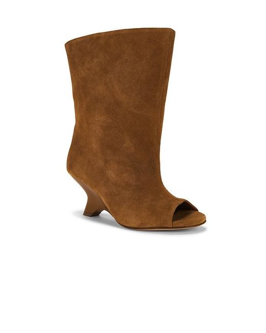 Gia Borghini Brown Gia Heeled Open Toe Boot