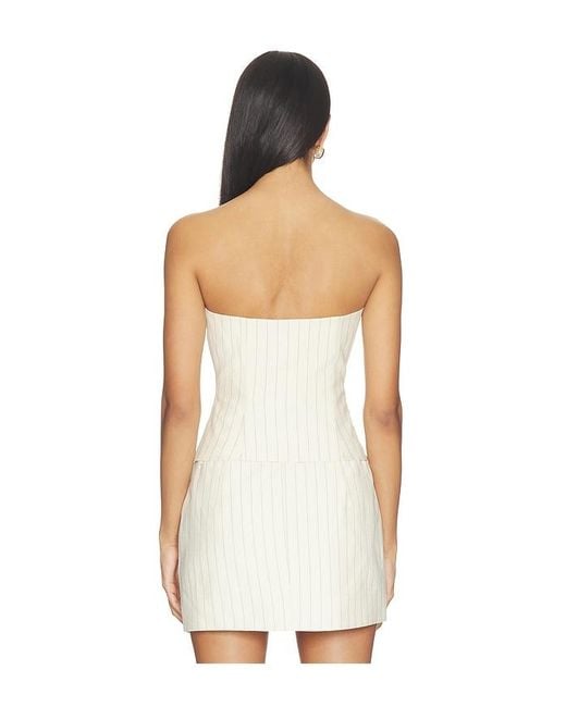 The Sei White Cowl Bustier
