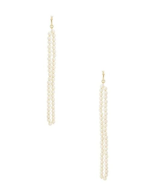 Galley Los Angeles White Payton Pearl Drop Earrings