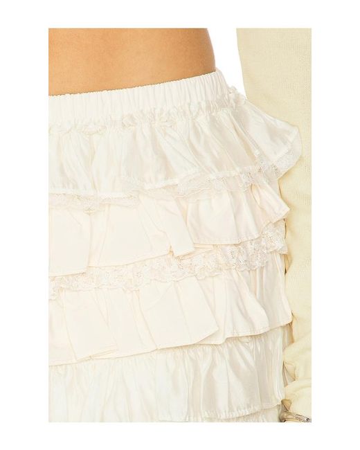 MAJORELLE White Lainey Mini Skirt