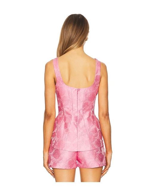 Amanda Uprichard Pink Empire Top