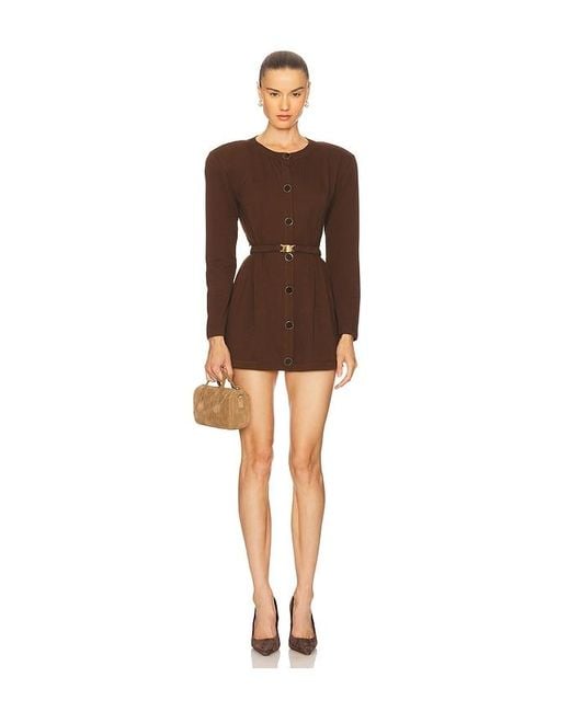 ROWEN ROSE Brown Mini Cardigan