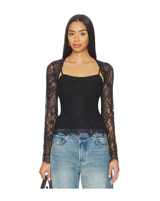 Top Encaje Paloma En Color Negro Talla (También En M, S, Xl, Xs) Free People de color Black