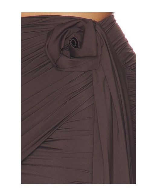 Maygel Coronel Black Calma Skirt In Habano