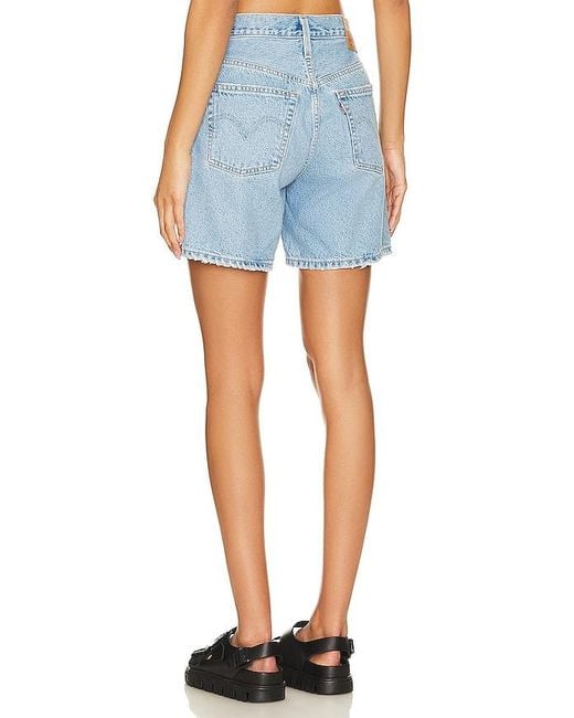 Levi's Blue 501 Mid Thigh Short