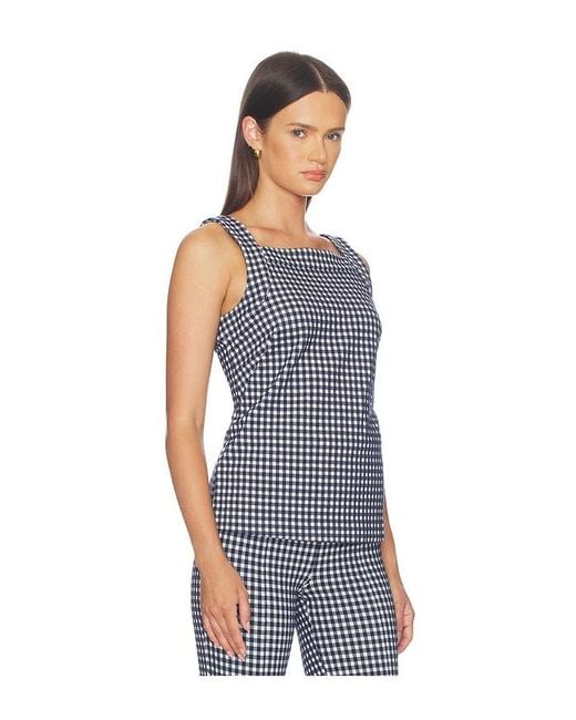 Spanx Blue Ponte High Neck Tank Top