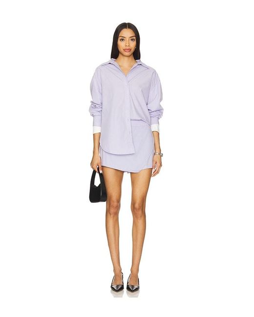 Line & Dot White Maxin Shirt