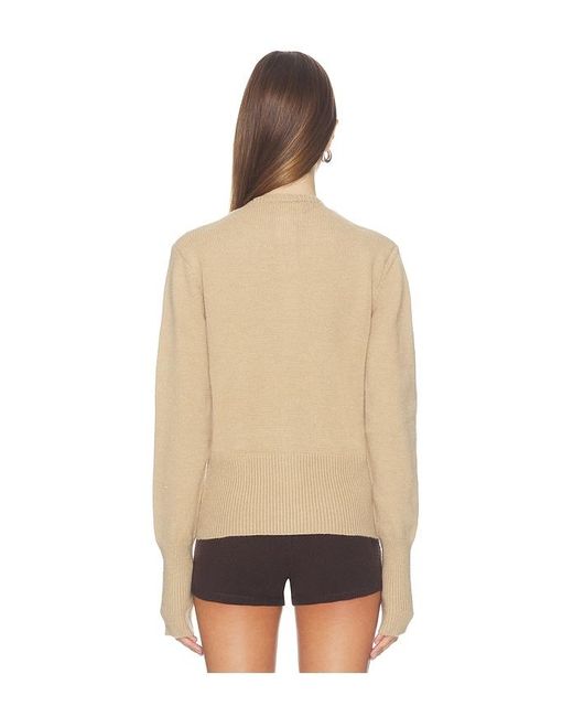 ALL THE WAYS Natural Brittany Button Up Sweater