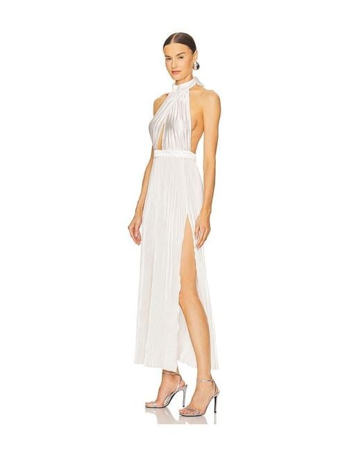 L'idée White Renaissance Split Gown