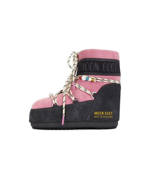 Moon Boot Multicolor Boot Low Suede Beads