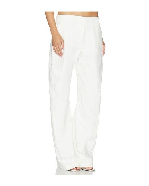 HAELO White Pull On Twist Pant