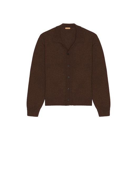 LE17SEPTEMBRE Brown Alpaca Blend Shirt Cardigan for men