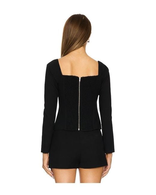 Astr Black Whitley Top