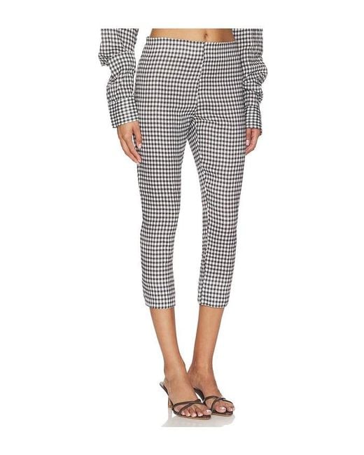 AEXAE Gray X Revolve Linen Capri Pant