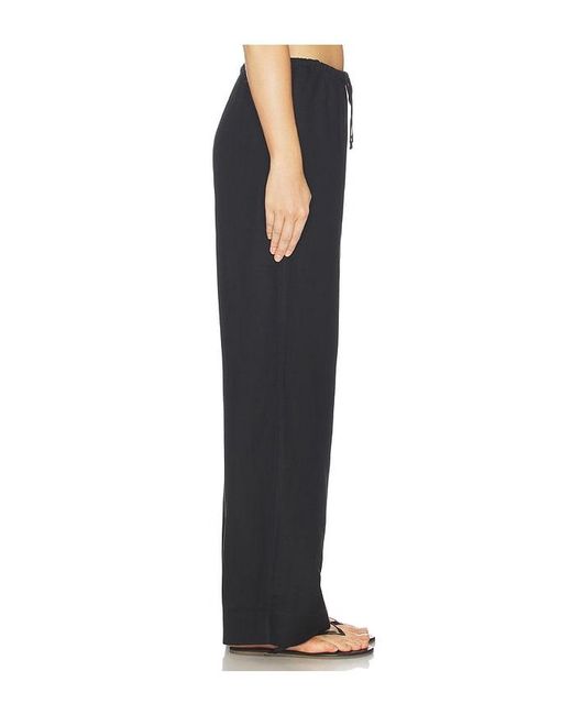 Lovers + Friends Black Lexa Linen Pant