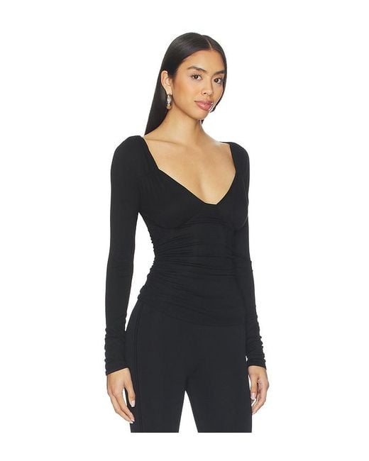Lovers + Friends Black Cora Top